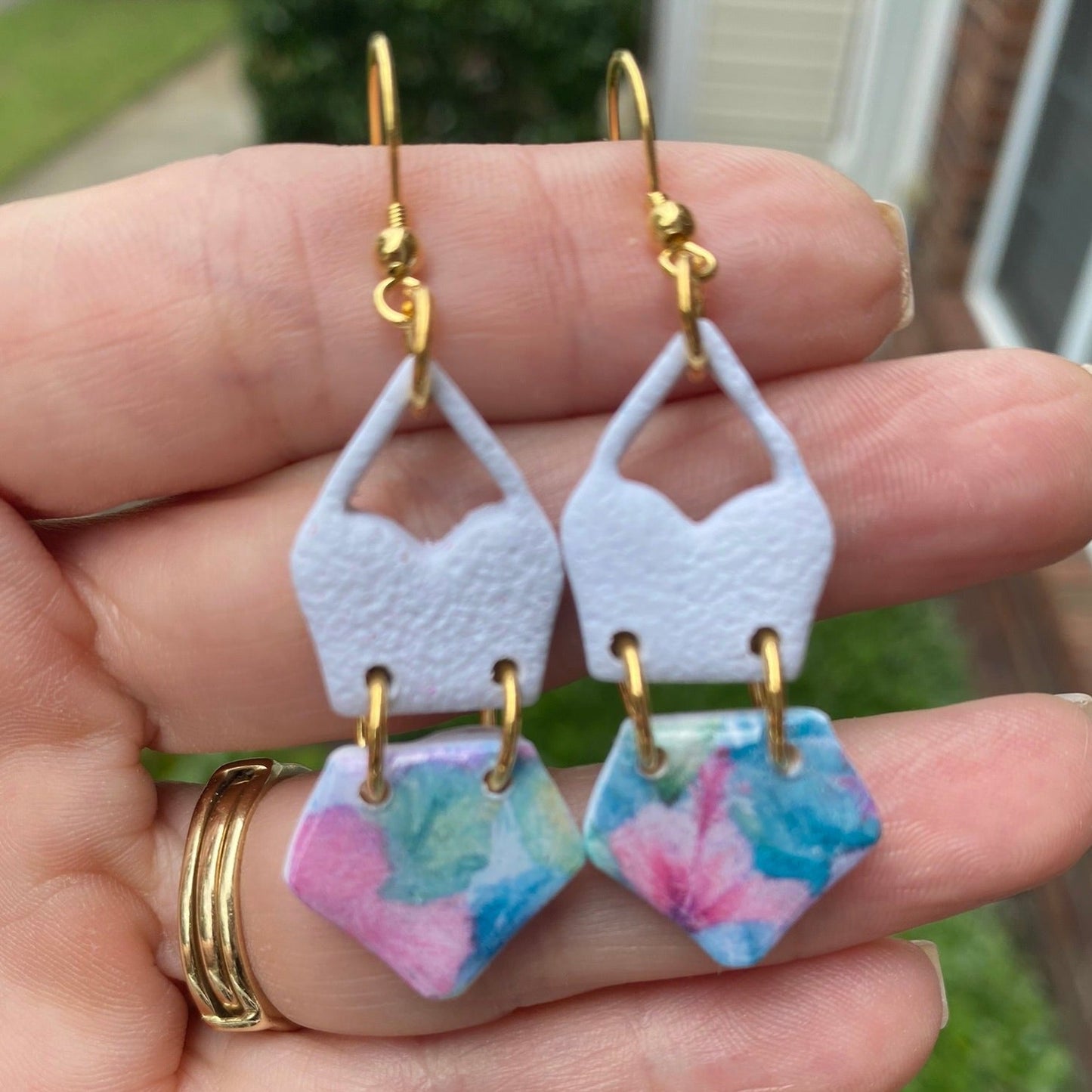 Swimsuit | Island Time Collection | Handcrafted Polymer Clay Earrings