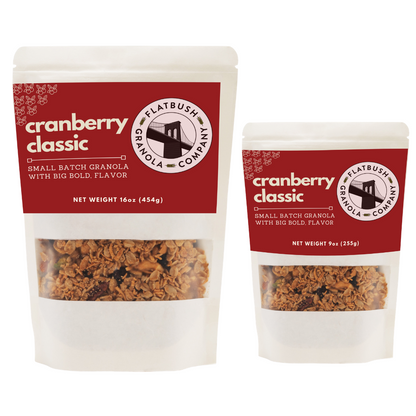 Cranberry Classic: Crunchy, Nutty Gluten-free Granola Mix with Dried Cranberries (pouch)