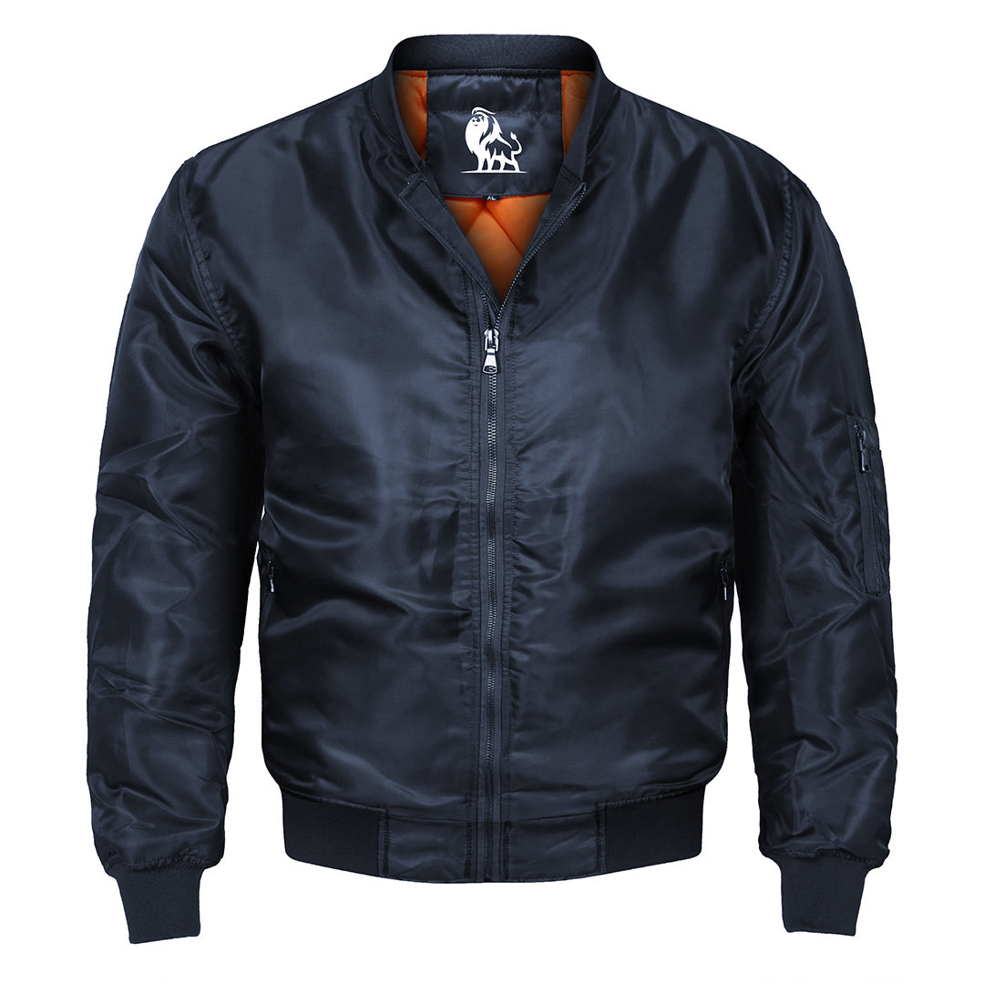 Midnight Blue Valor Bomber Jacket