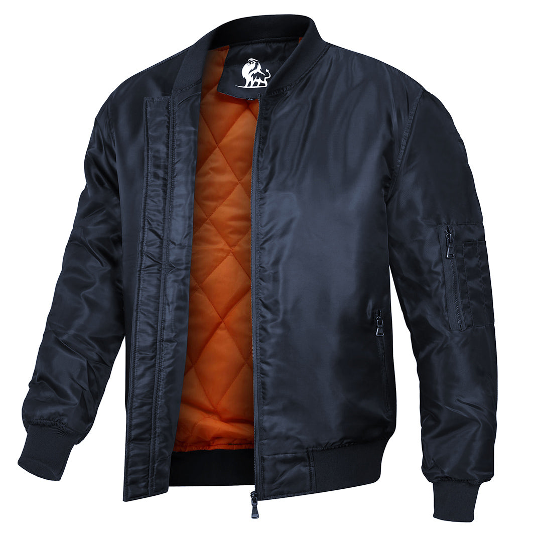 Midnight Blue Valor Bomber Jacket