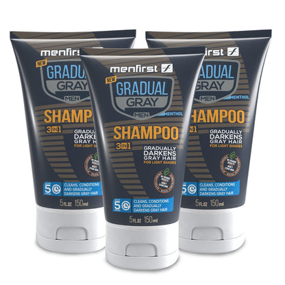 Menfirst Gradual Gray - 3-in-1 Shampoo - 1 Pack - 5 Oz