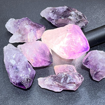 Large Purple Amethyst Crystal Points Rough Raw Gemstone Decor Supply