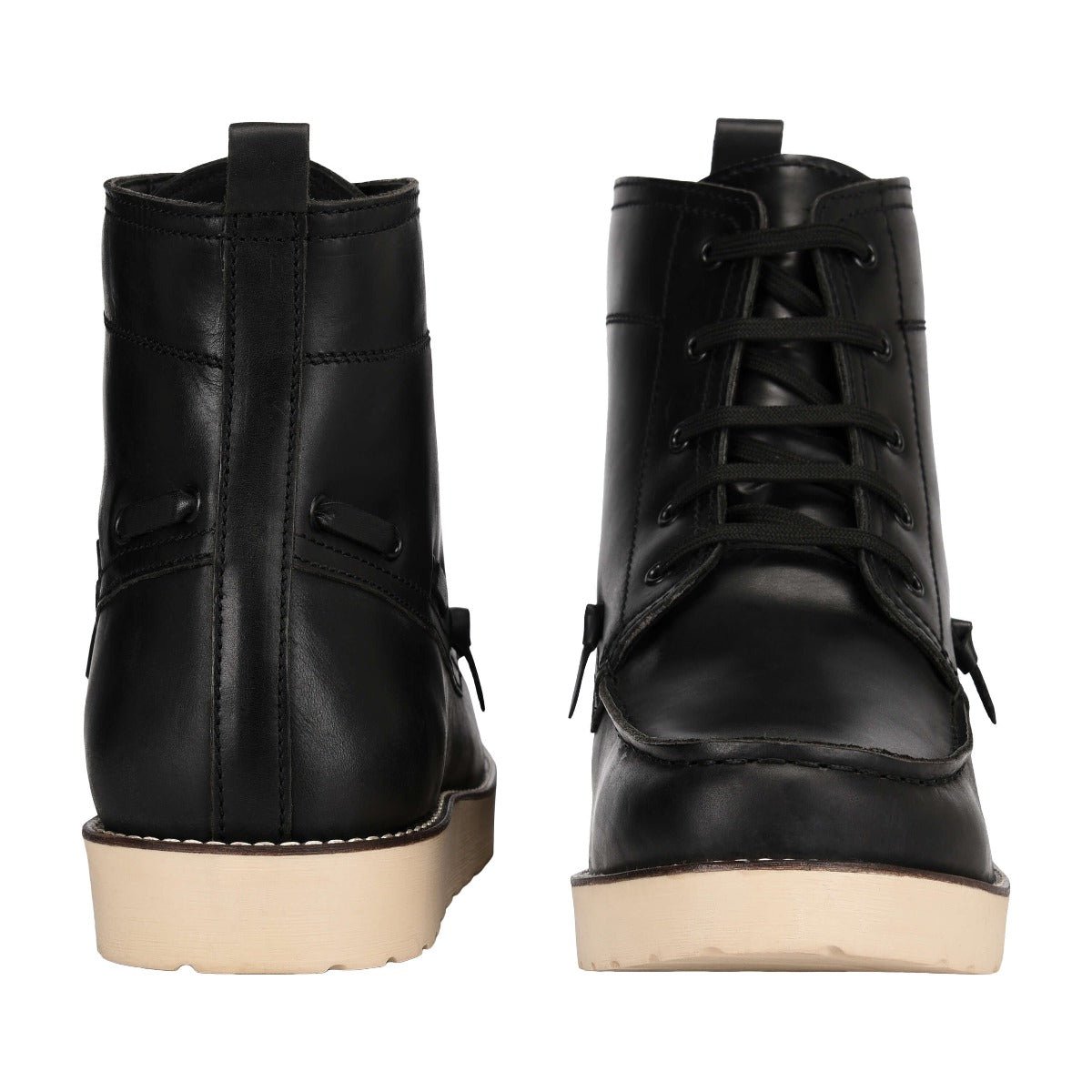 Auda Leather Lace-Up Boots