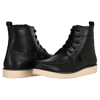 Auda Leather Lace-Up Boots