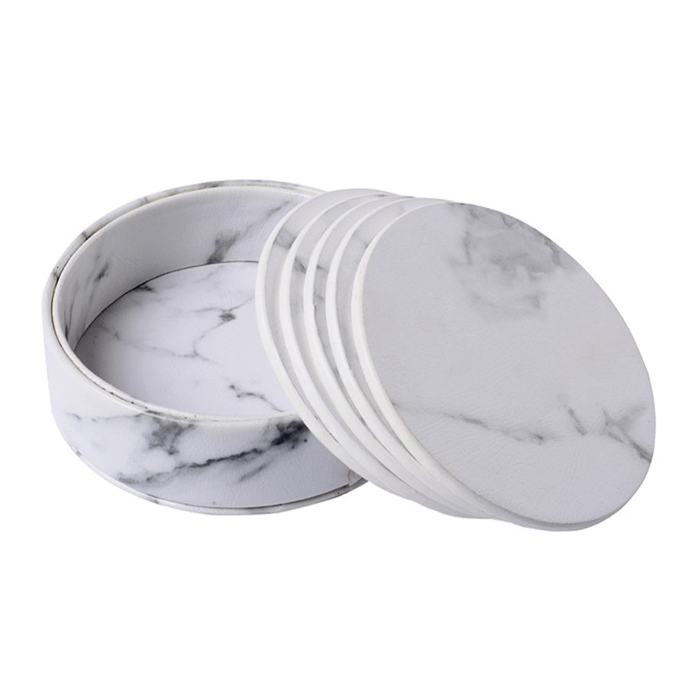 Marble Wine Bottle Coasters | Elegant Coasters for Home, Restaurant, or Hotel