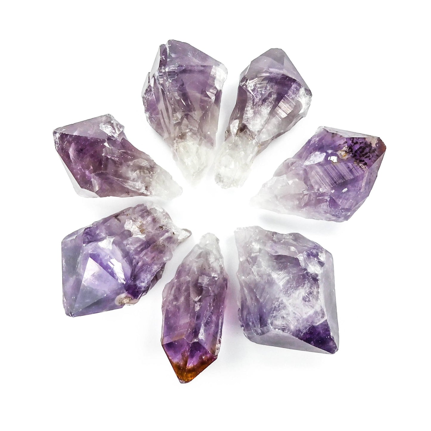 Large Dark Amethyst Crystal Points Boxed Flat Extra Quality Wholesale Crystal Supply