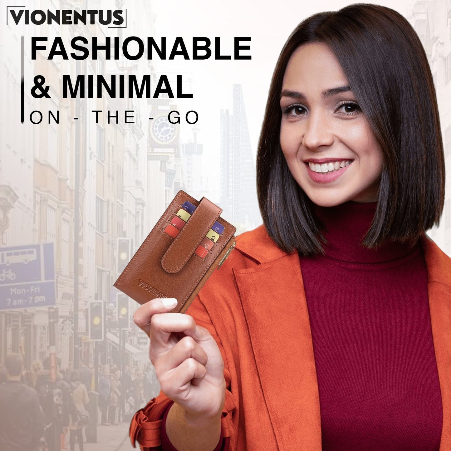 Women's AirTag Wallet : Deluxe Smart VN300