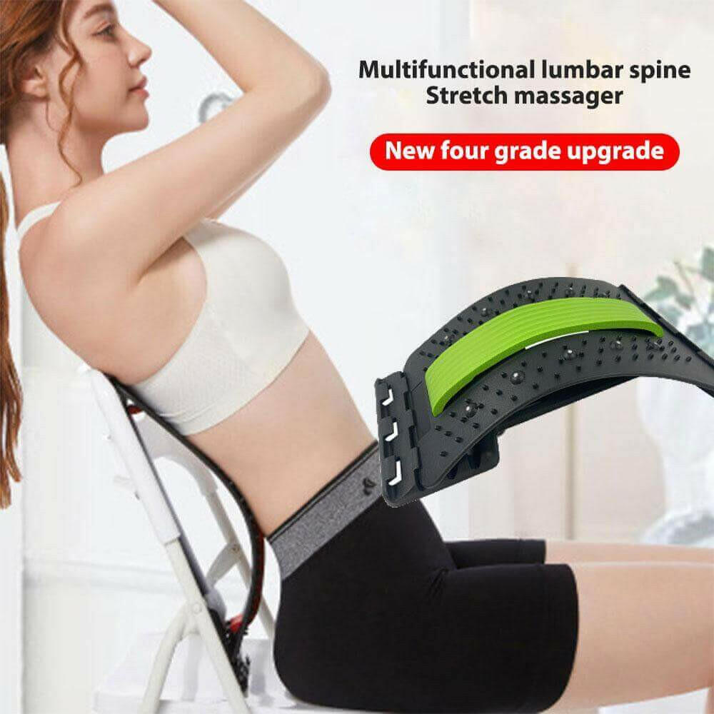 Back Massage Stretcher  Neck Waist Pain Relief Fitness Equipment