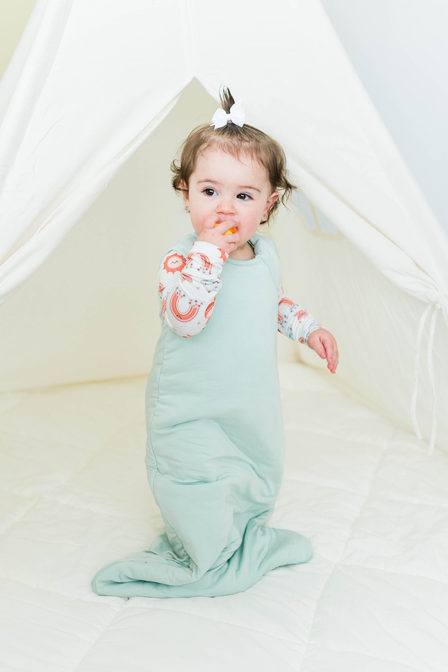 Sage Brush Bamboo Sleeper Suit - Closed Feet