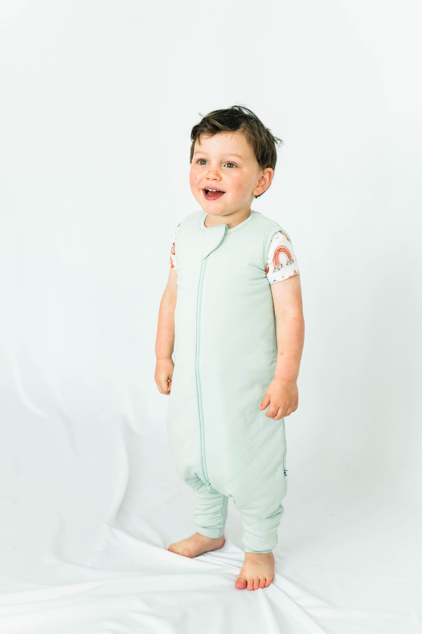 Sage Brush Bamboo Sleeper Suit - Open Feet Walker