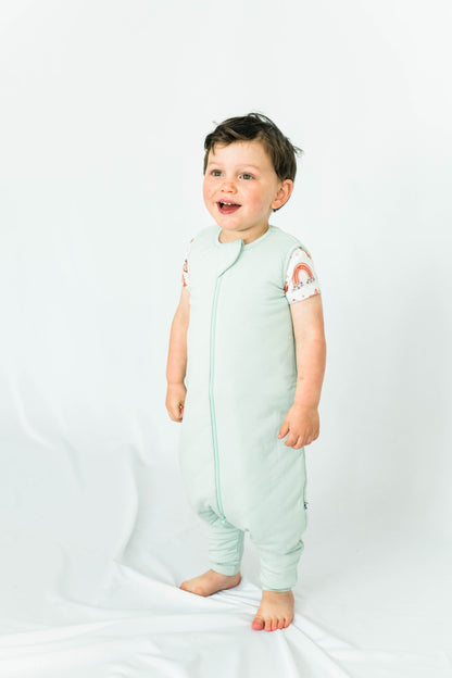 Sage Brush Bamboo Sleeper Suit - Open Feet Walker