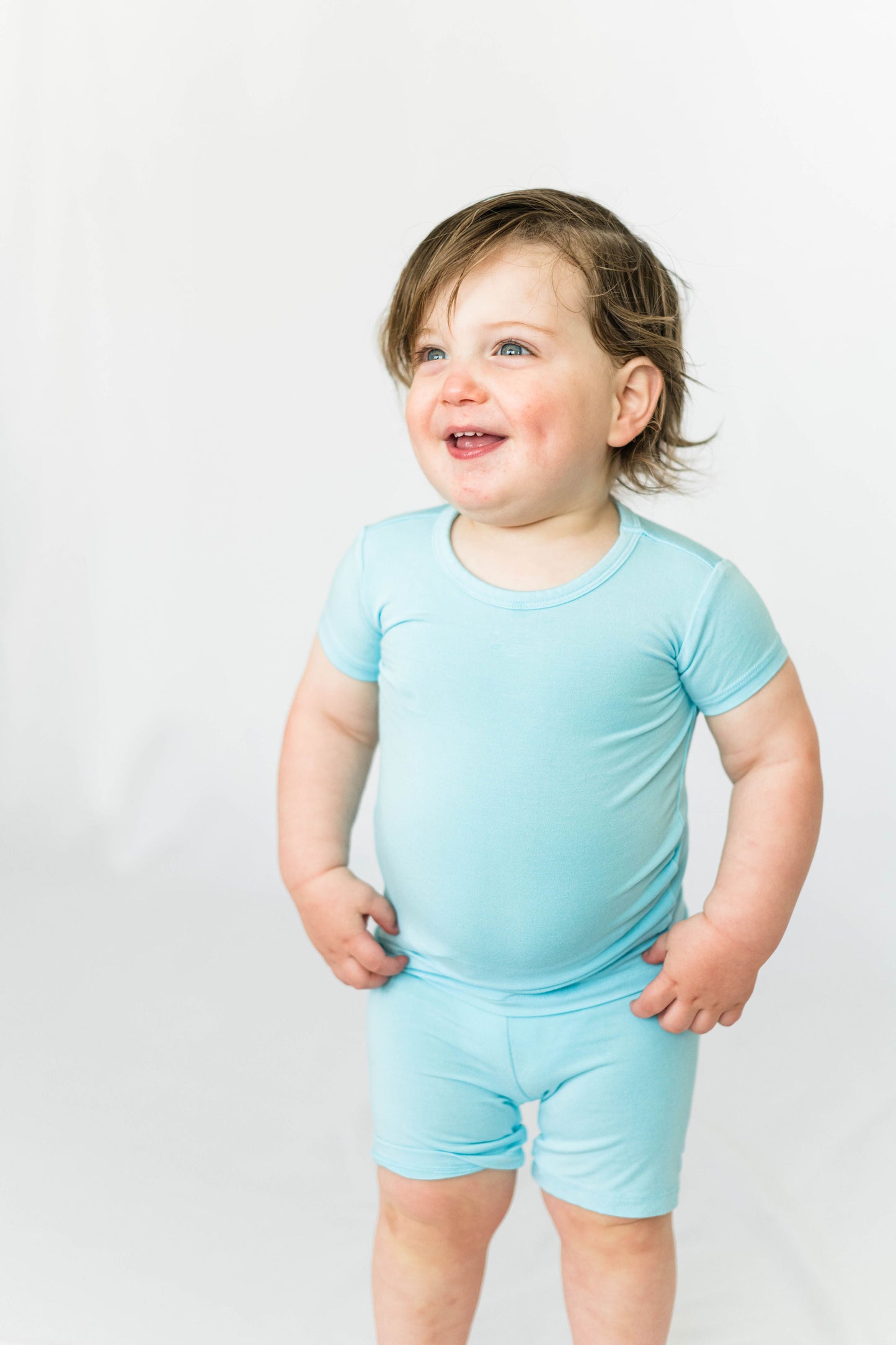 Robins Egg Two-Piece PJs - Short Set