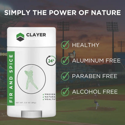 Natural Deodorant - Baseball Players - 2.75 OZ - Aluminum Free