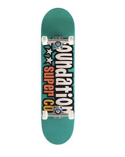 Foundation 3 Star Teal 7.88 Complete Skateboard