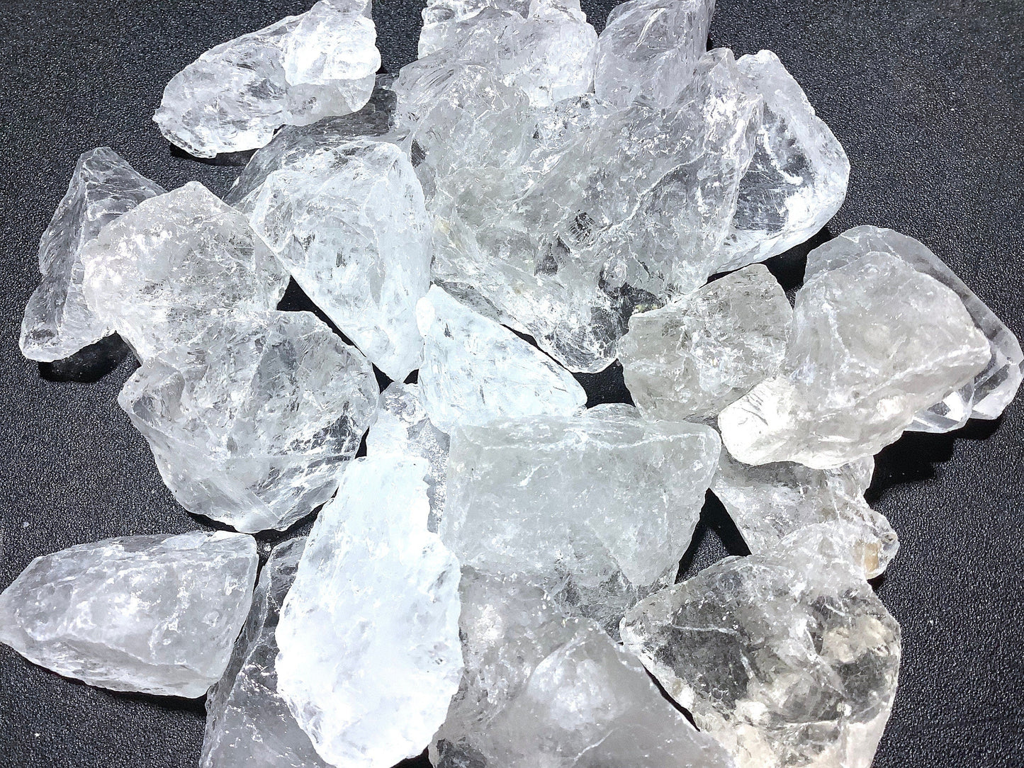 Rough Raw Clear Quartz Crystal (3 pcs) Stones Raw Gemstones Natural Crystals