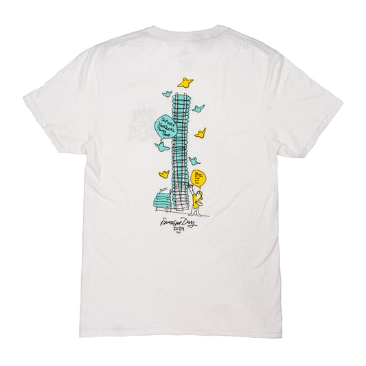 Skateshop Day x Faith "Deck Wall" T-Shirt - White