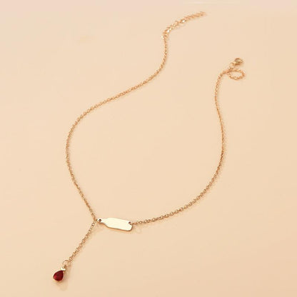 Refined Wine Necklace - A Hint of Grape Elegance