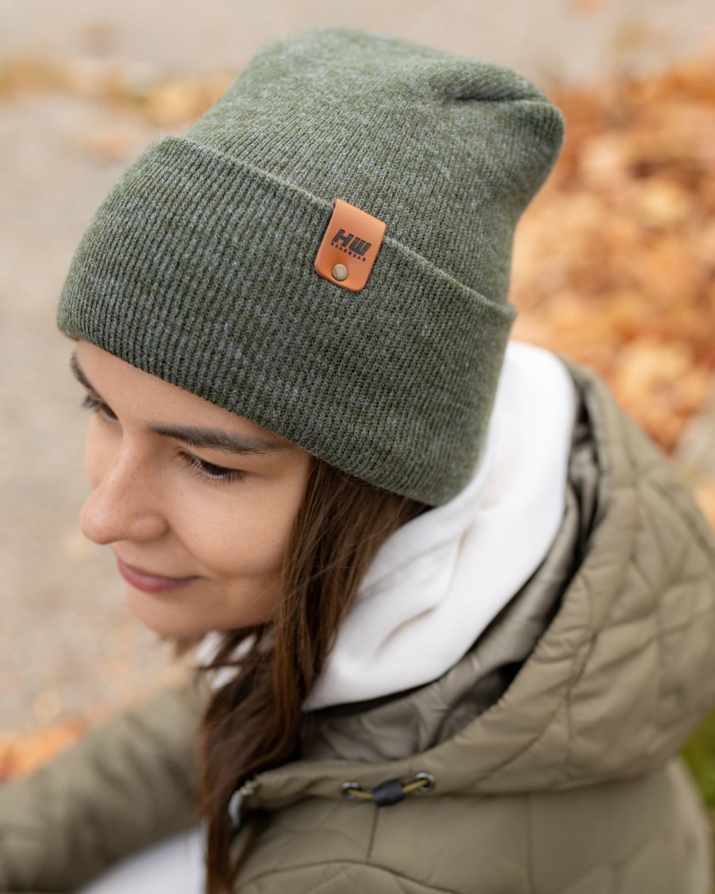 NEW HAAKWEAR Theta-Stitch Cuffed Beanie - Designed and Made in USA (Patent Pending Design) - Forest Green