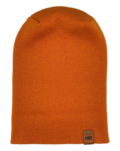 NEW HAAKWEAR Theta-Stitch Cuffed Beanie - Designed and Made in USA (Patent Pending Design) - Tiger Orange