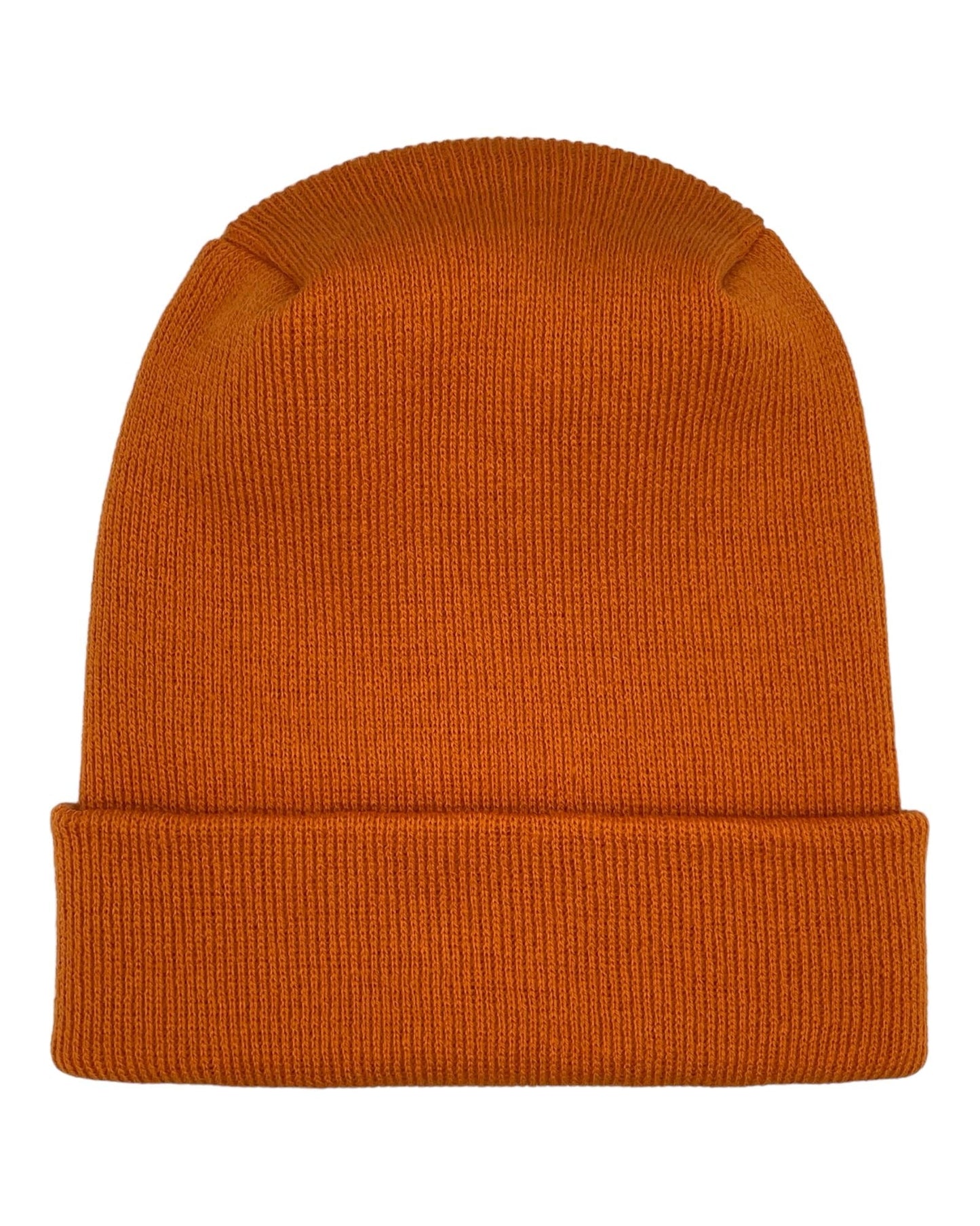 NEW HAAKWEAR Theta-Stitch Cuffed Beanie - Designed and Made in USA (Patent Pending Design) - Tiger Orange