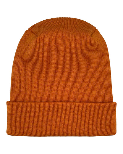 NEW HAAKWEAR Theta-Stitch Cuffed Beanie - Designed and Made in USA (Patent Pending Design) - Tiger Orange