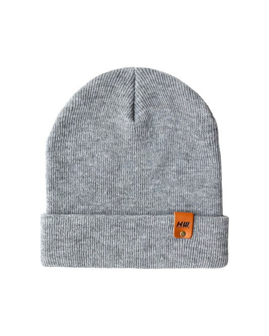 HAAKWEAR Knit Cuffed Beanie - Koala Gray, Made in USA