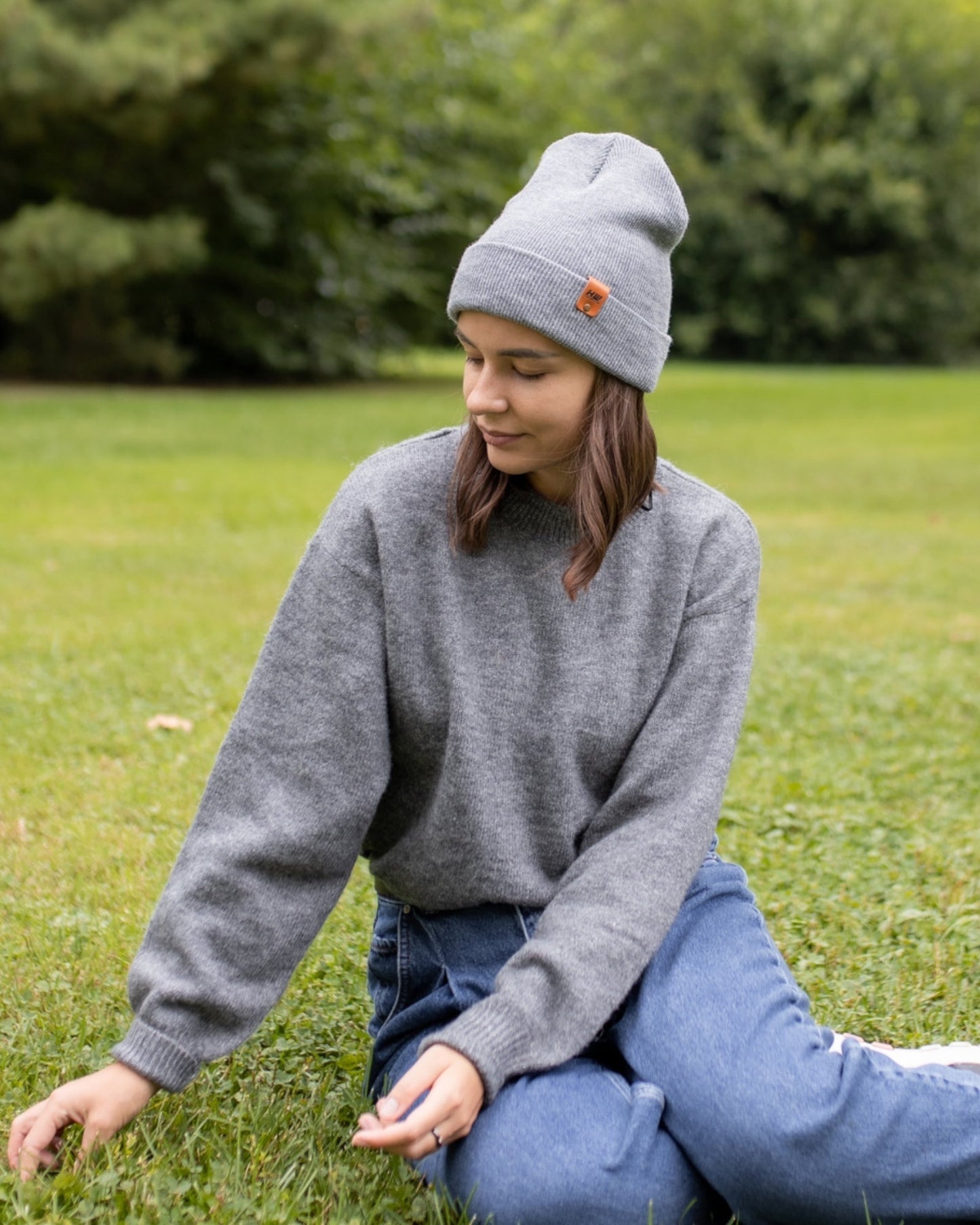 HAAKWEAR Knit Cuffed Beanie - Koala Gray, Made in USA