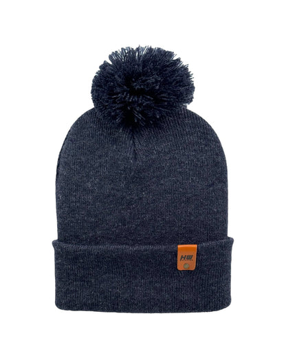 HW6071 HAAKWEAR Pom Pom Beanie - Made in USA - Denim Blue