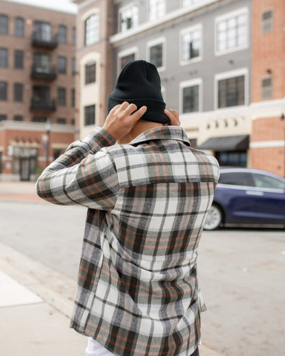 HAAKWEAR Traditional Silent Cuffed Beanie, Denim Blue