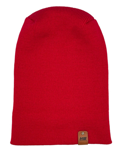 NEW HAAKWEAR Theta-Stitch Cuffed Beanie - Designed and Made in USA (Patent Pending Design) - Scarlet Red