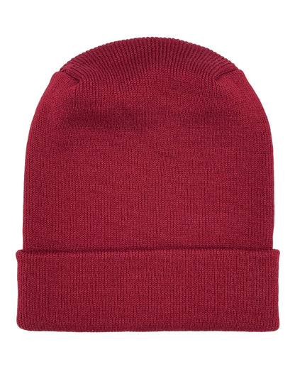 NEW HAAKWEAR Theta-Stitch Cuffed Beanie - Designed and Made in USA (Patent Pending Design) - Burnt Maroon