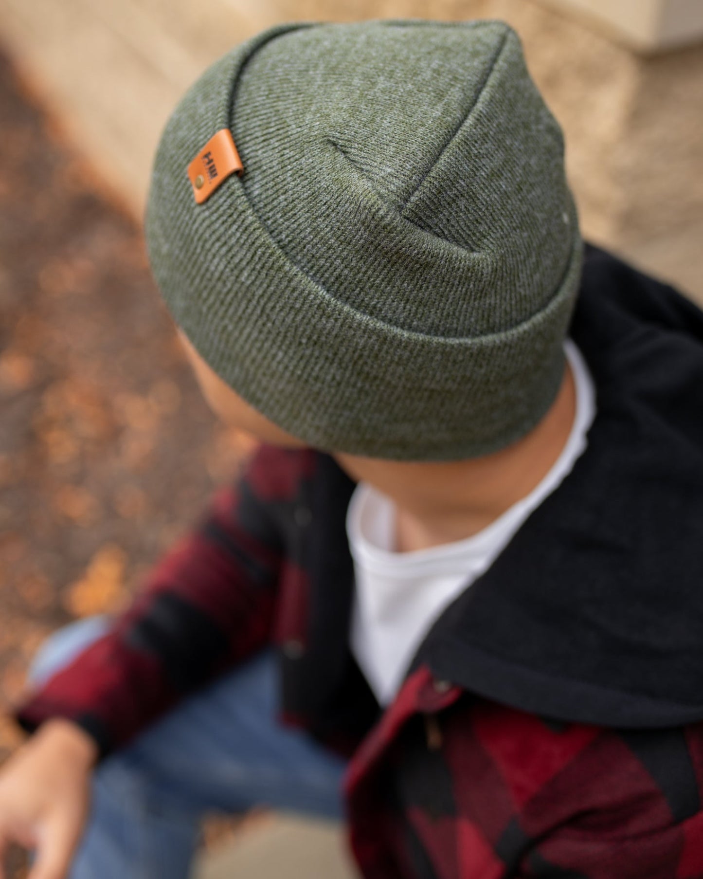 NEW HAAKWEAR Theta-Stitch Cuffed Beanie - Designed and Made in USA (Patent Pending Design) - Forest Green