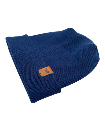 NEW HAAKWEAR Theta-Stitch Cuffed Beanie - Designed and Made in USA (Patent Pending Design) -  Sapphire Blue