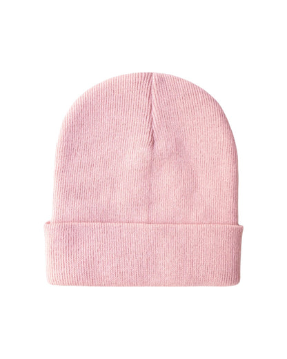 HAAKWEAR Traditional Silent Cuffed Beanie, Pearl Pink