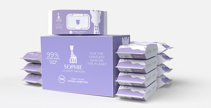 99% WATER BABY CLEANSING WIPES- 12 Packs of 64 Wipes (Changing Table Size)