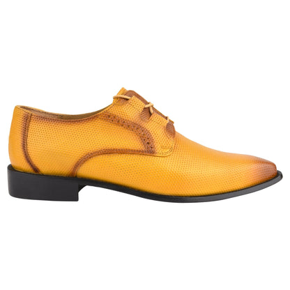 Blacktown Genuine Leather Oxford Style Lace-Up Dress Shoes For Men