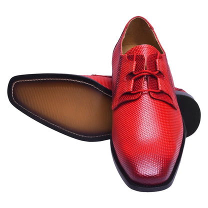 Blacktown Genuine Leather Oxford Style Lace-Up Dress Shoes For Men