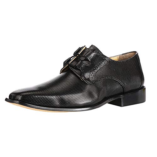 Blacktown Genuine Leather Oxford Style Lace-Up Dress Shoes For Men