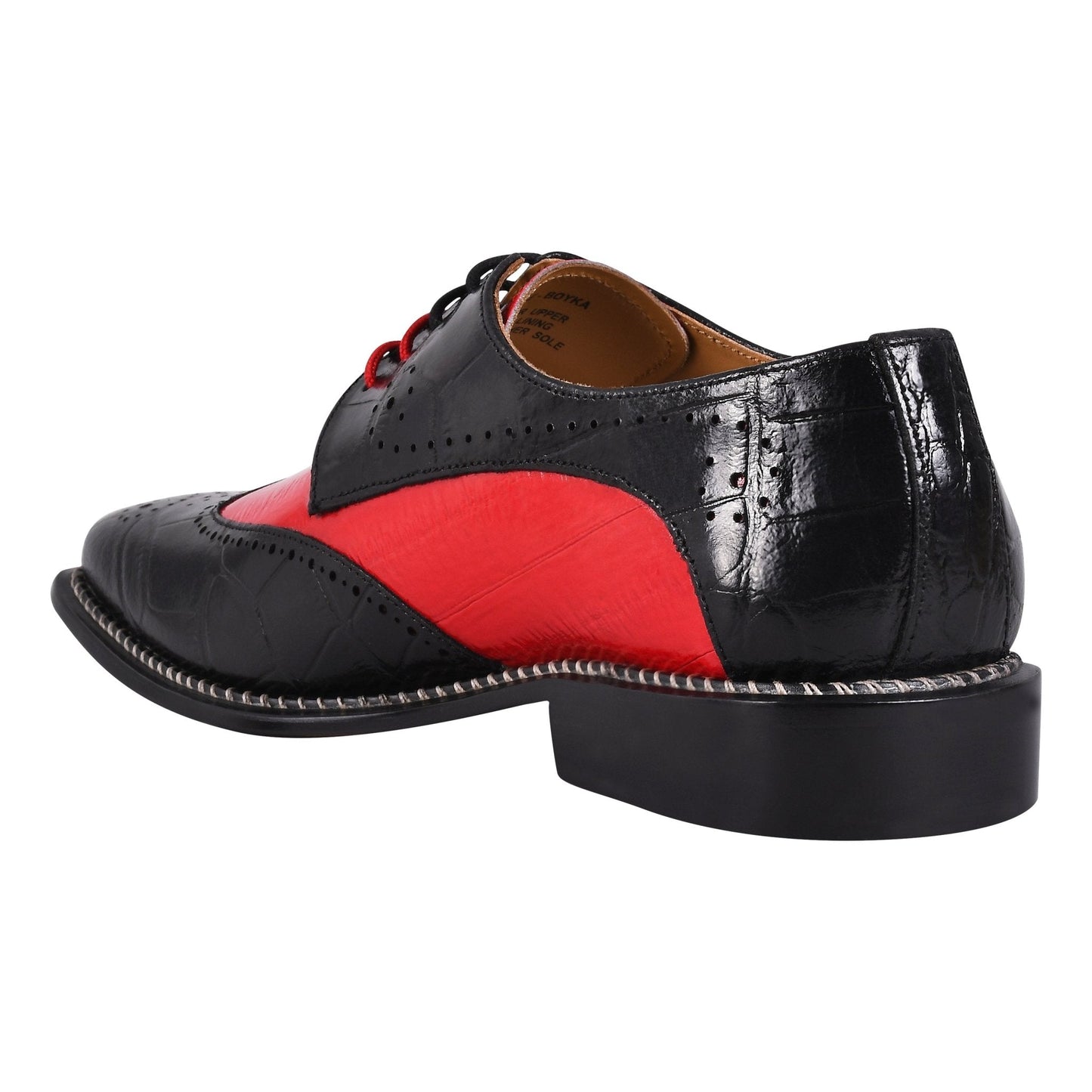 Boyka Leather Red Bottom Oxford Style Dress Shoes