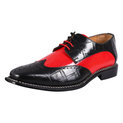 Boyka Leather Red Bottom Oxford Style Dress Shoes