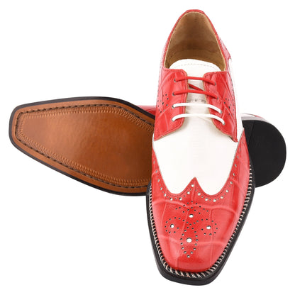 Boyka Leather Red Bottom Oxford Style Dress Shoes