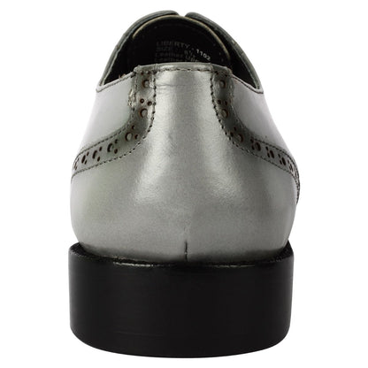 Bubble Leather Oxford Style Dress Shoes