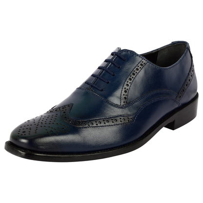 Bubble Leather Oxford Style Dress Shoes