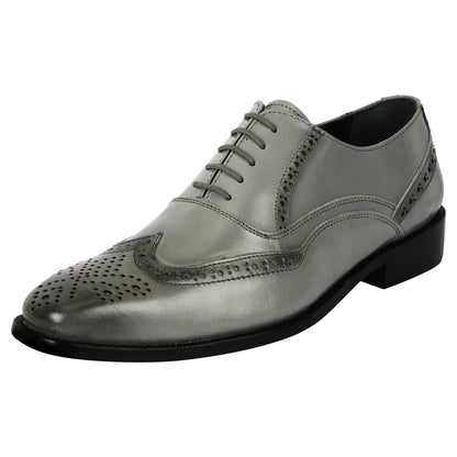 Bubble Leather Oxford Style Dress Shoes