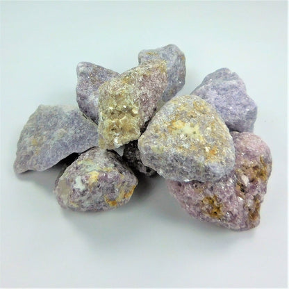 Lepidolite Rough (3 Pcs) Raw Crystal Natural Stone Gemstones Unpolished Rocks