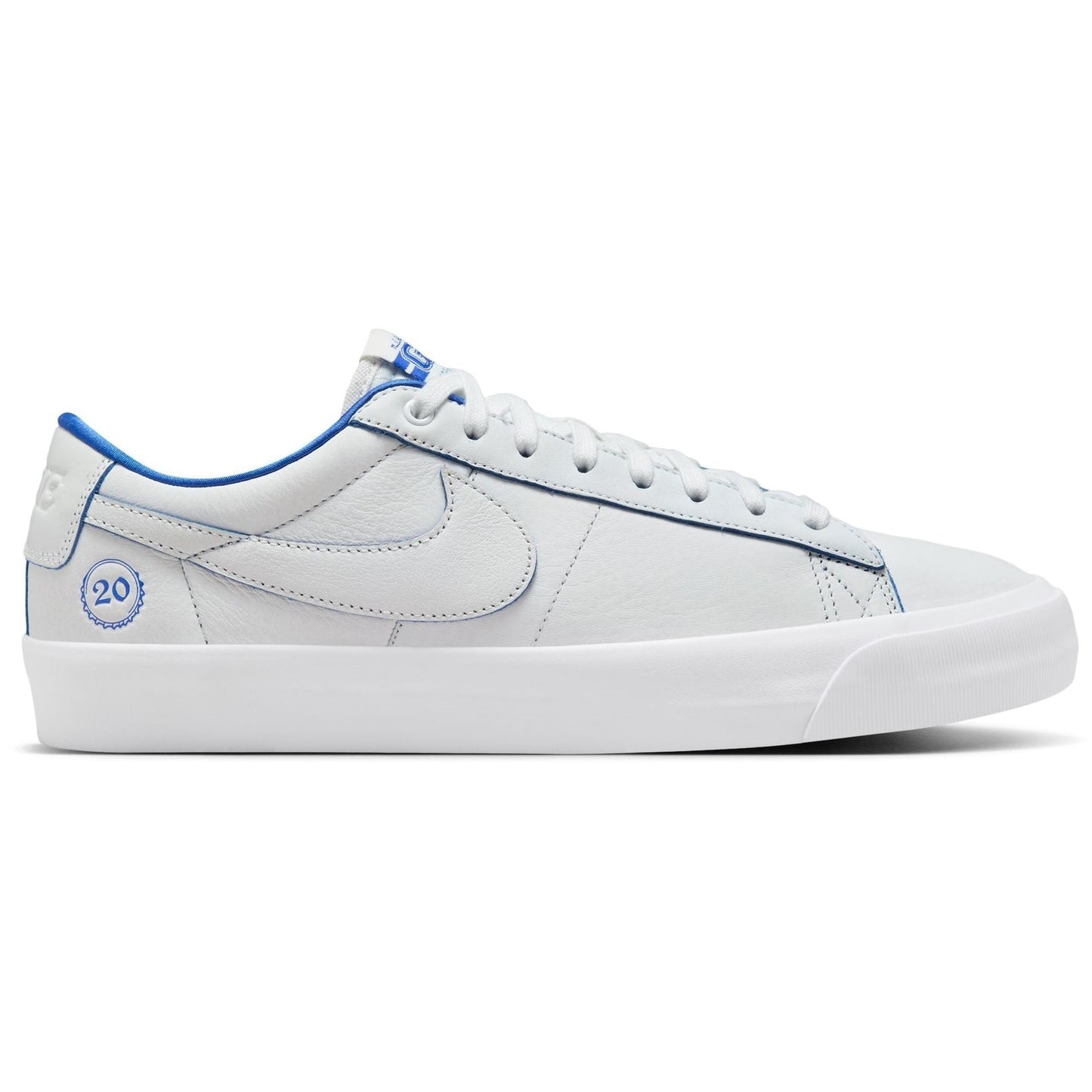 NikeSB GT Blazer Low Pro Premium Summit White/ Game Royal Shoes