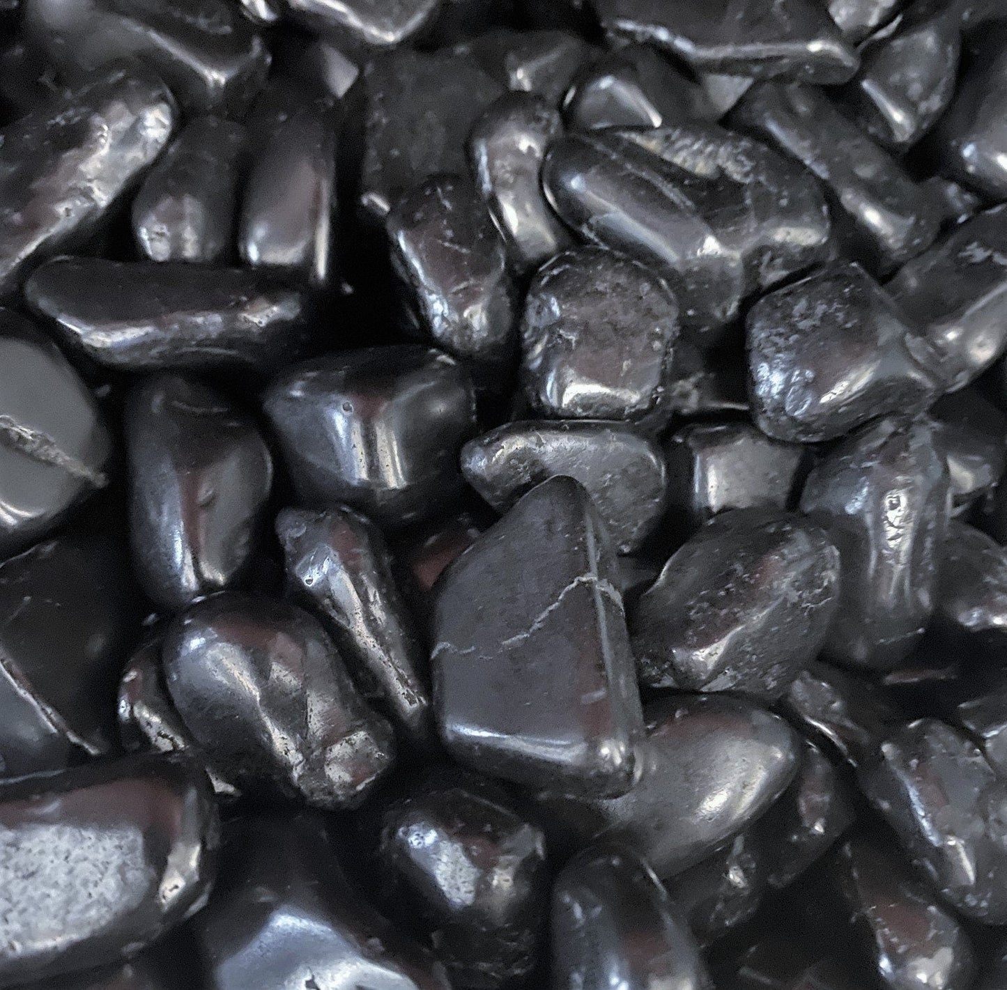 Shungite Tumbled (1/2 lb)(8 oz)Bulk Wholesale Lot Half Pound Polished Stones