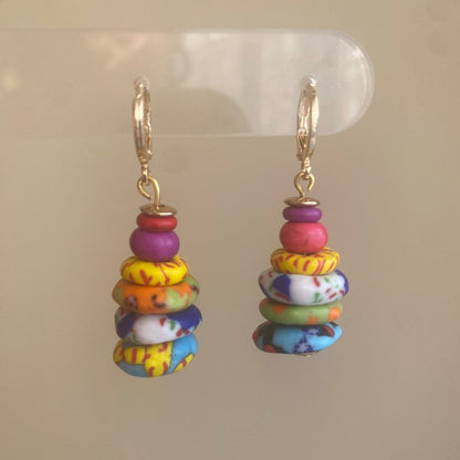 Carmen | Brushstroke Collection | Handcrafted Polymer Clay Earrings