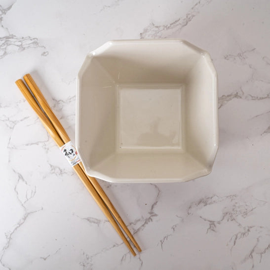 Lucky Cat Takeout Box Serving Bowl with Chopsticks