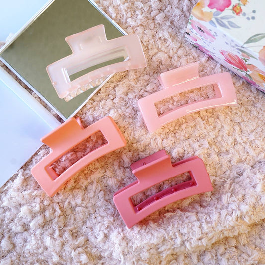 Rectangle Hair Claw Clips